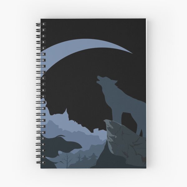 Item preview, Wolf and moon Black designed and sold by REVOL-.