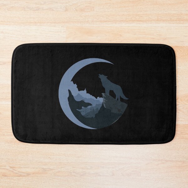 Item preview, Wolf and moon Black designed and sold by REVOL-.