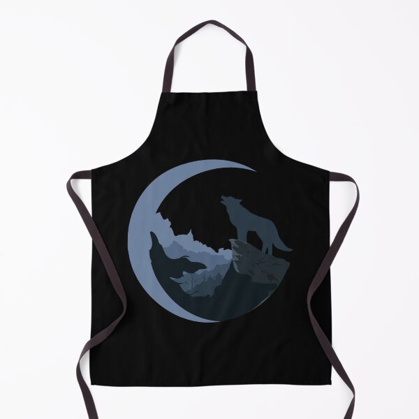 Item preview, Wolf and moon Black designed and sold by REVOL-.