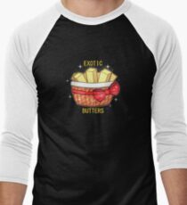 FNAF Exotic Butters Men's Baseball ¾ T-Shirt