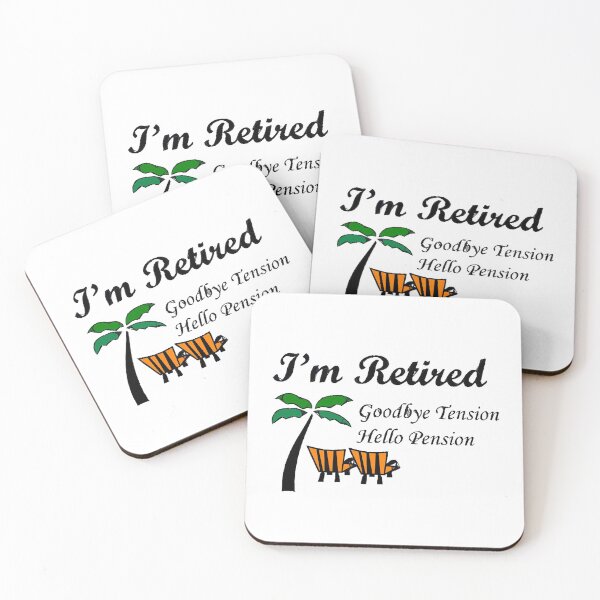 Item preview, I'M Retired goodbye tension Hello Pension designed and sold by GeorgeArutledg.