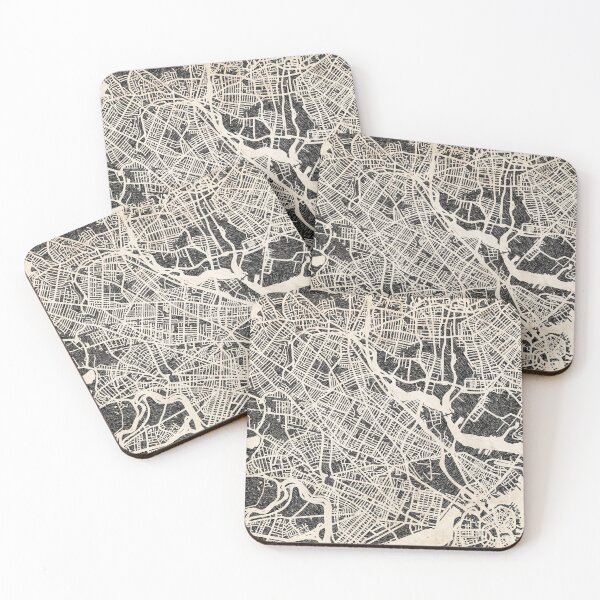 Item preview, Somerville map Massachusetts Ink lines designed and sold by InkMaps.