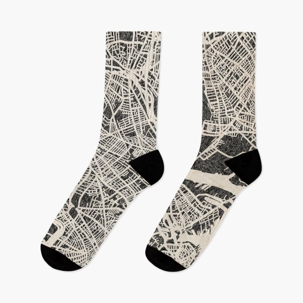 Item preview, Somerville map Massachusetts Ink lines 2 designed and sold by InkMaps.