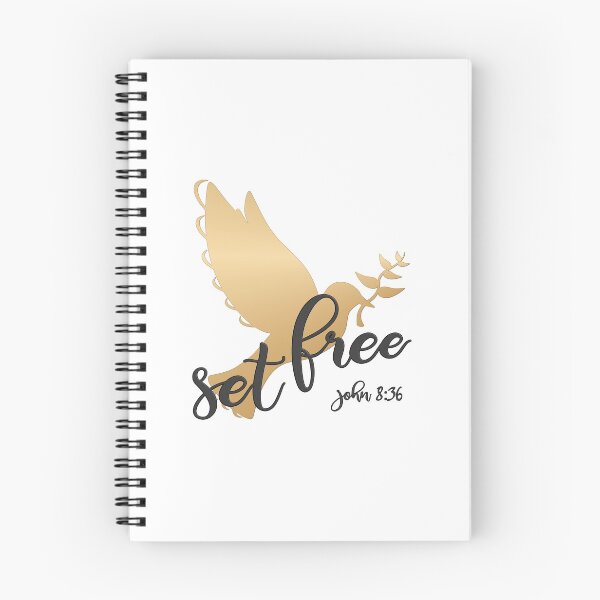 Item preview, Christian Design - Set Free With Flying Gold Dove. designed and sold by simplydesignart.