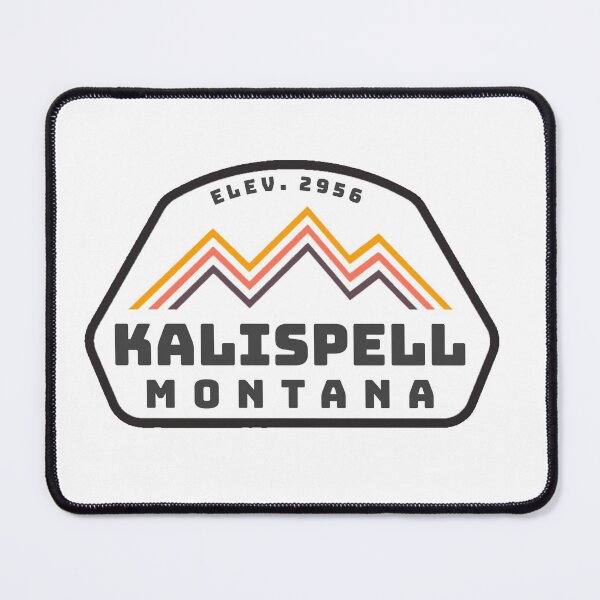 Item preview, Kalispell Montana Vintage Retro Hiking, Climbing Adventure Skiing Mountain designed and sold by tmartinezta.