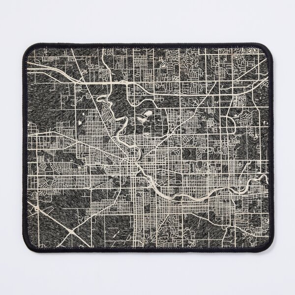 Item preview, South Bend map Indiana Ink lines designed and sold by InkMaps.