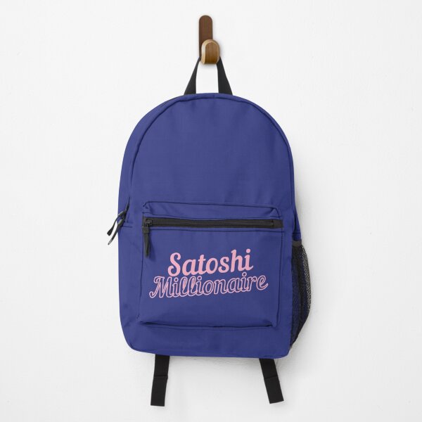 Item preview, Satoshi Millionaire Pink Script Typography Design designed and sold by BitcoinDesigns.