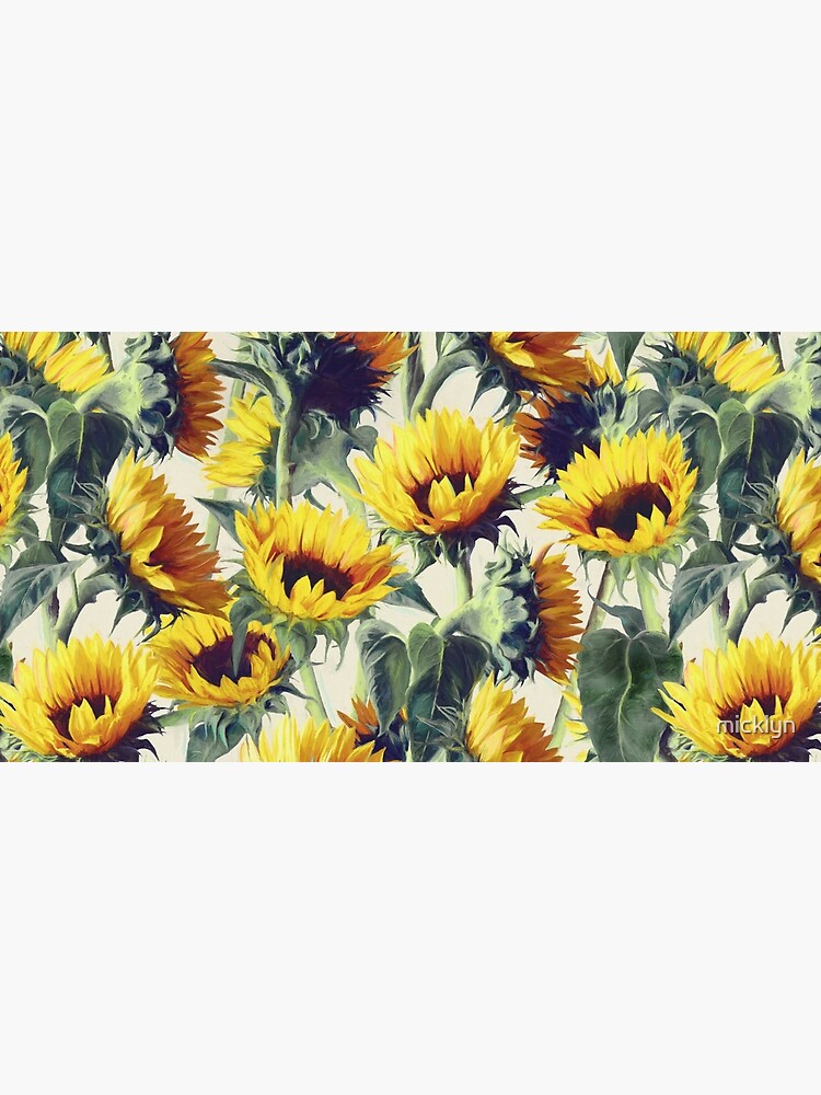 Aperçu 5 sur 5. Tapis de souris avec l'œuvre Tournesols pour toujours créée et vendue par micklyn.