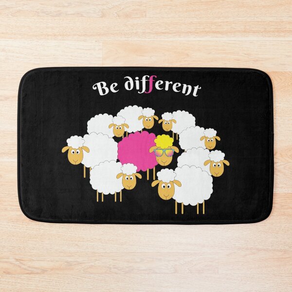 Item preview, Be Different Funny Sheep (black) designed and sold by dass-art.