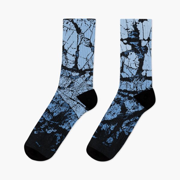Item preview, Ice Cracks, blue and black abstraction designed and sold by cool-shirts.