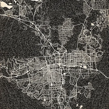 Vorschaubild zum Design Sparks map Nevada Ink lines 2 von InkMaps