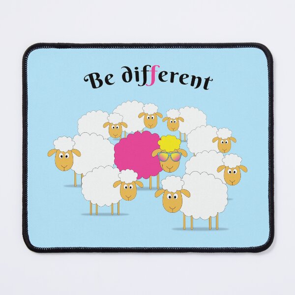 Item preview, Be Different Funny Sheep designed and sold by dass-art.