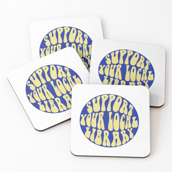 Item preview, Support your local library Blue/Yellow designed and sold by ibella328.