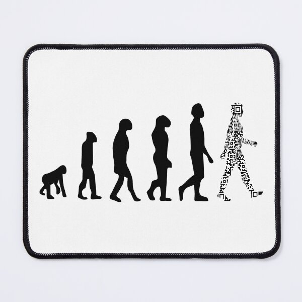 Item preview, Evolution QR code - Parody Health humor designed and sold by rubislys.