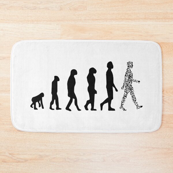 Item preview, Evolution QR code - Parody Health humor designed and sold by rubislys.