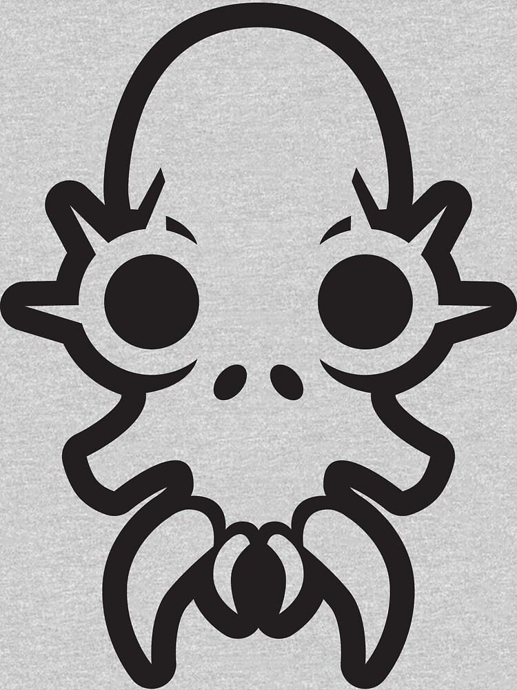 Wide-eyed monster skull sees you by danscifi