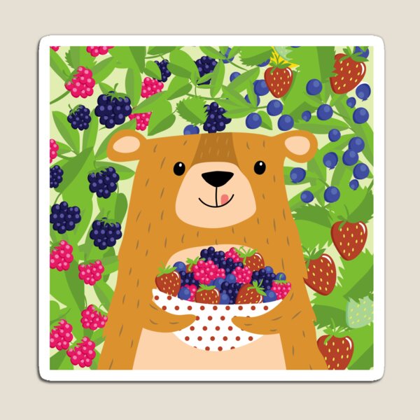 I love berries - Beeriger Bär Magnet