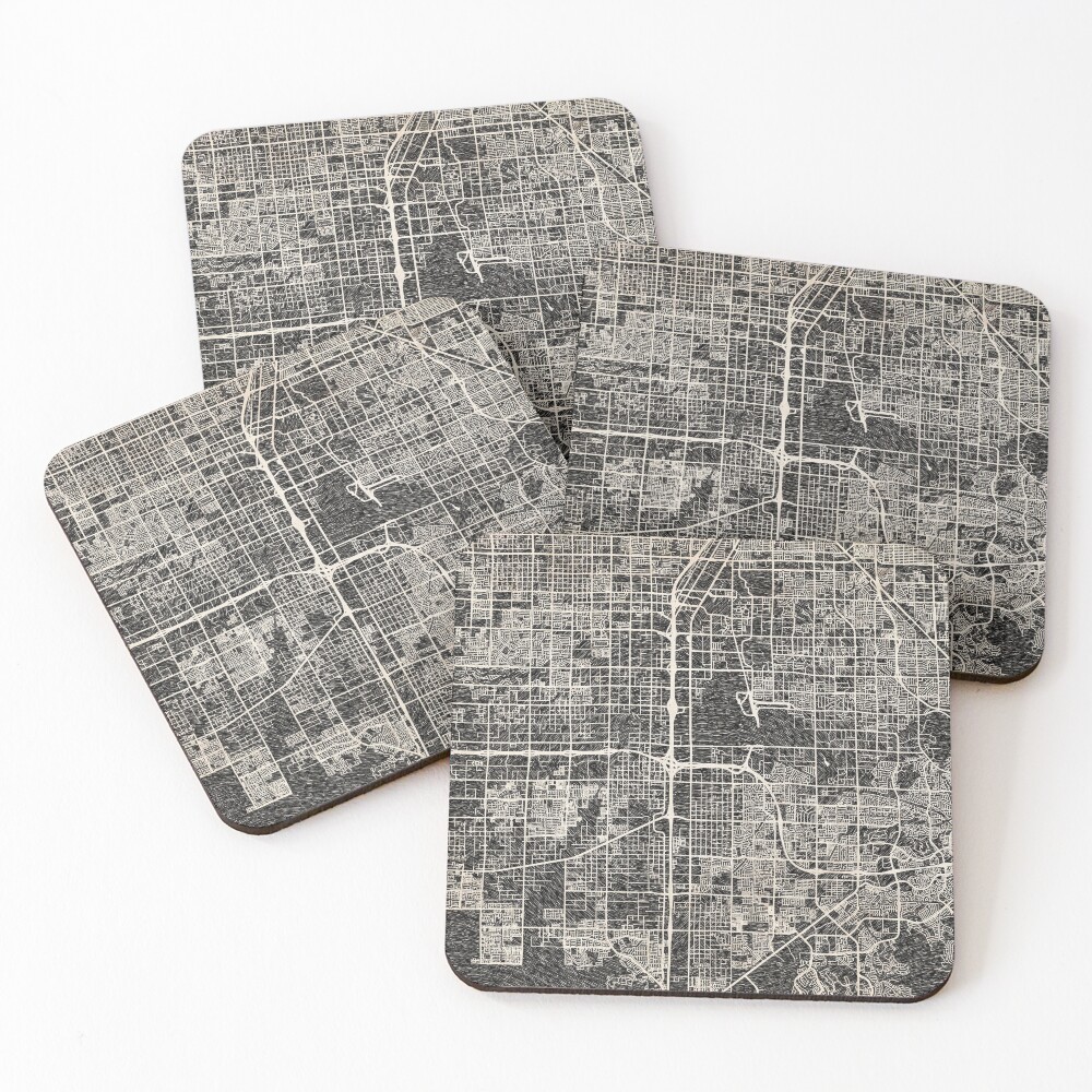 Item preview, Coasters (Set of 4) designed and sold by InkMaps.