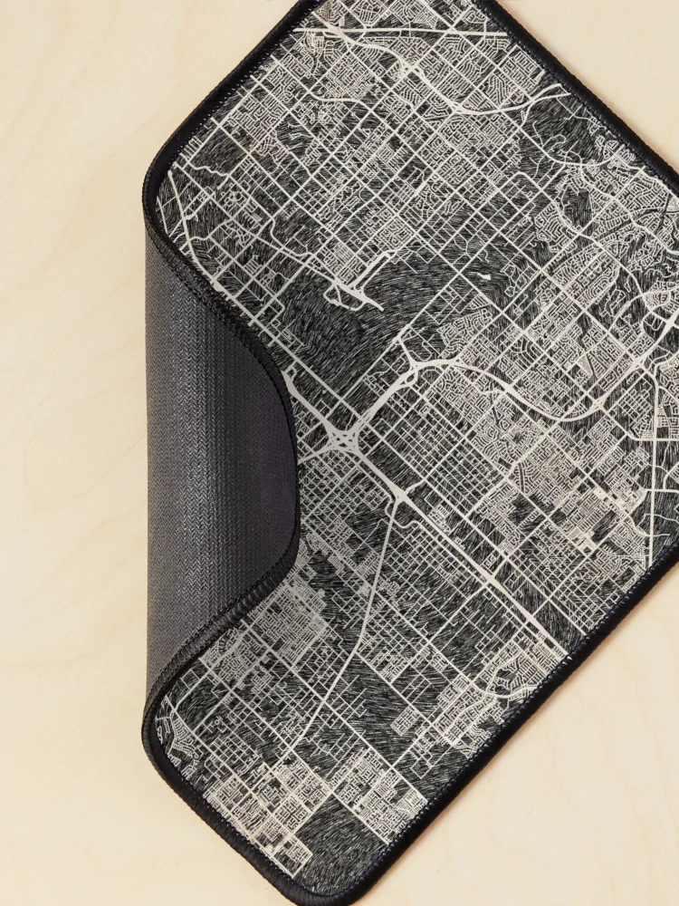 Thumbnail 2 of 5, Mouse Pad, Spring Valley map Nevada Ink lines designed and sold by InkMaps.