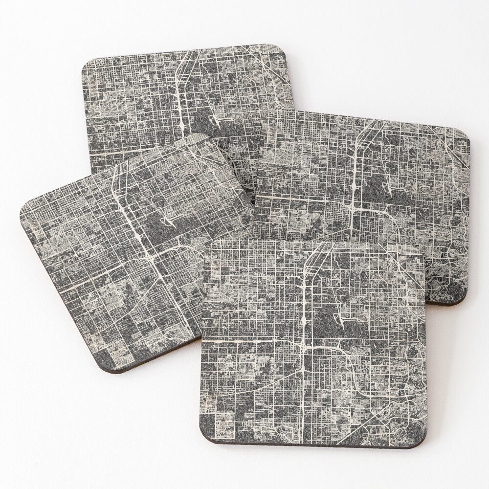 Item preview, Coasters (Set of 4) designed and sold by InkMaps.