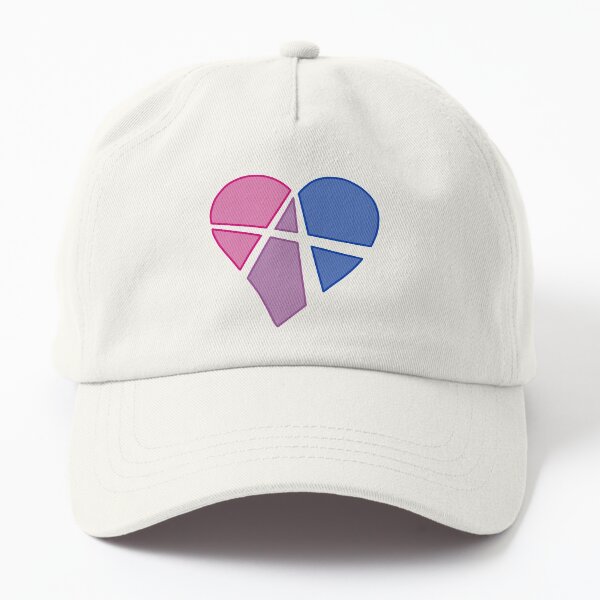 Bisexual Relationship Anarchy Heart (white) Dad Hat
