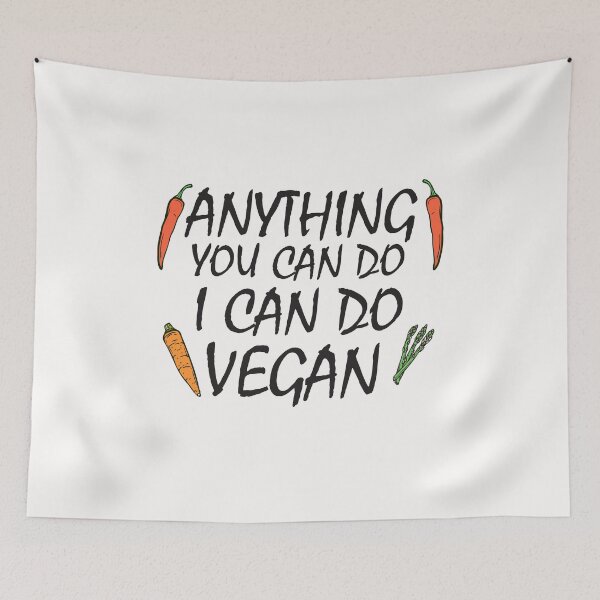 Item preview, anything you can do i can do vegan, vegan protein, vegan snacks, vegan cook, vegan recipes designed and sold by adjamine.