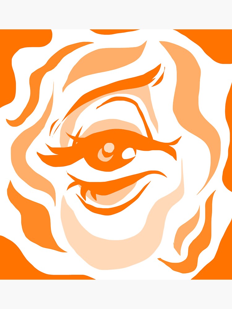 "orange eye " Sticker for Sale by Lw2004 Redbubble