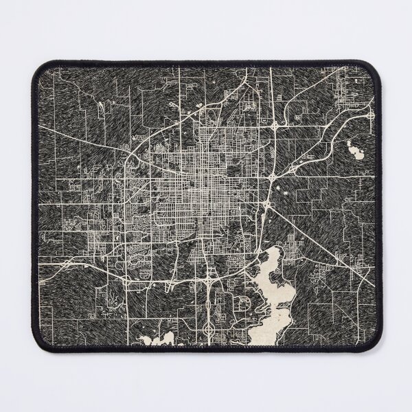 Item preview, Springfield map Illinois Ink lines designed and sold by InkMaps.