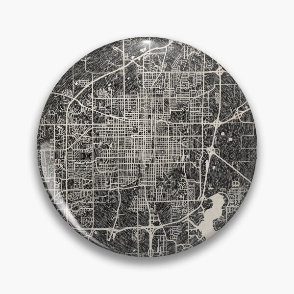 Item preview, Springfield map Illinois Ink lines 2 designed and sold by InkMaps.
