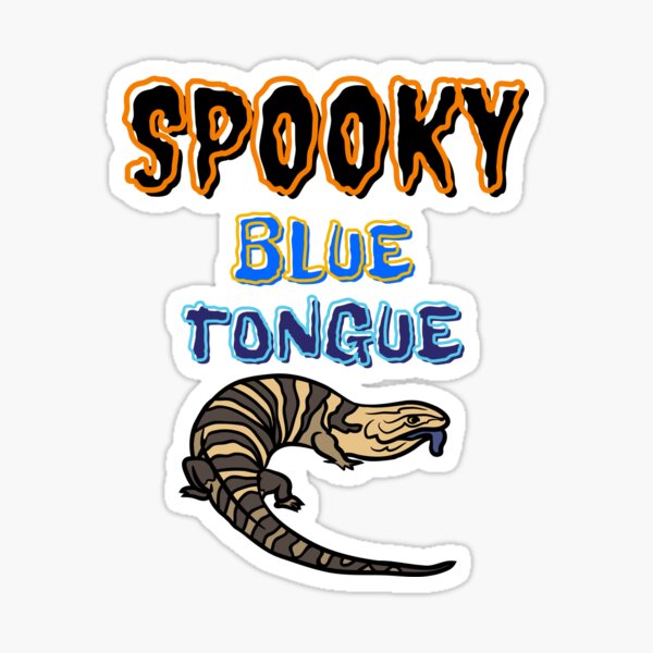 Item preview, Spooky Blue Tongue Tegu Halloween Gift | Reptile lover B day present designed and sold by OleeVO.