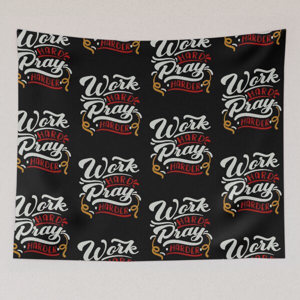 Item preview, Work Hard Pray Harder designed and sold by FOX1999-Design.