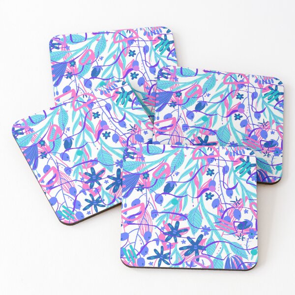 Item preview, Colorful pattern leaves and flowers designed and sold by NoahDea.