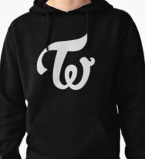 TWICE KPOP LOGO - WHITE Pullover Hoodie