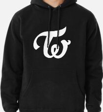 TWICE KPOP LOGO - WHITE Pullover Hoodie