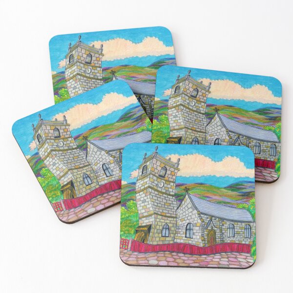 Item preview, 580 - SAINT COLLEN'S CHURCH, LLANGOLLEN - DAVE EDWARDS - COLOURED PENCILS - 2021 designed and sold by BLYTHART.