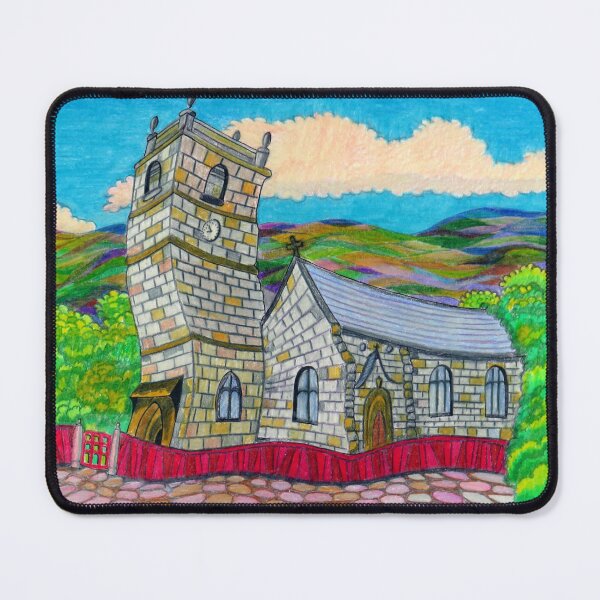Item preview, 580 - SAINT COLLEN'S CHURCH, LLANGOLLEN - DAVE EDWARDS - COLOURED PENCILS - 2021 designed and sold by BLYTHART.