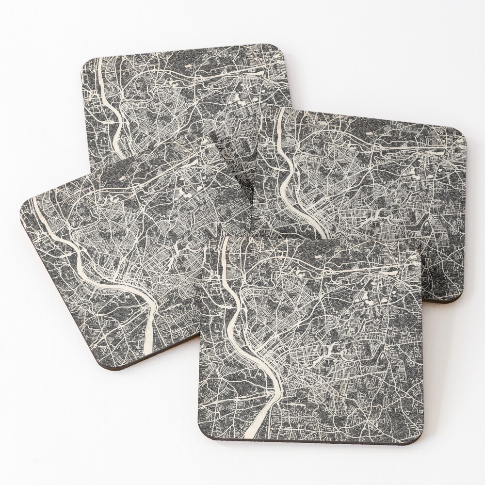 Item preview, Coasters (Set of 4) designed and sold by InkMaps.