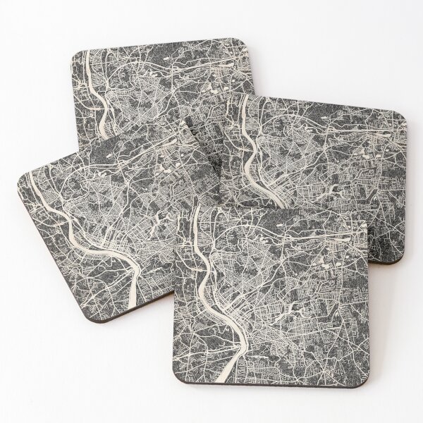 Item preview, Springfield map Massachusetts Ink lines 2 designed and sold by InkMaps.
