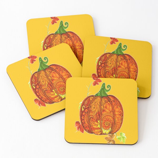 Item preview, Thanksgiving Day Pumpkin with Leaves, Buffalo Plaid Thanksgiving Day Design, Buffalo Plaid Thanksgiving Autumn Design ,Thankful Grateful Blessed, Gobble Me Turkey Day designed and sold by Adri Barnard.