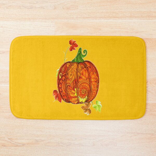 Item preview, Thanksgiving Day Pumpkin with Leaves, Buffalo Plaid Thanksgiving Day Design, Buffalo Plaid Thanksgiving Autumn Design ,Thankful Grateful Blessed, Gobble Me Turkey Day designed and sold by Adri Barnard.