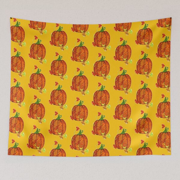 Item preview, Thanksgiving Day Pumpkin with Leaves, Buffalo Plaid Thanksgiving Day Design, Buffalo Plaid Thanksgiving Autumn Design ,Thankful Grateful Blessed, Gobble Me Turkey Day designed and sold by Adri Barnard.