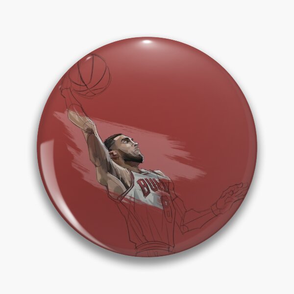 Item preview, Zach Lavine in red and white designed and sold by GODofBASKETBALL.