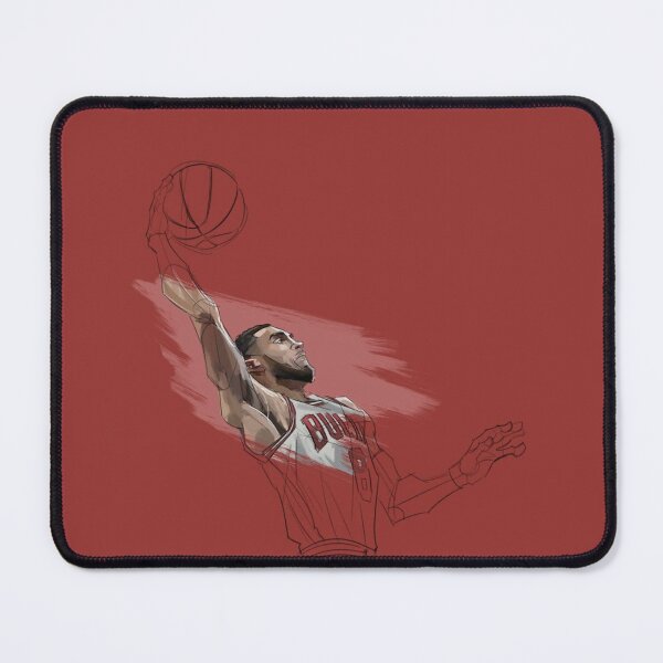 Item preview, Zach Lavine in red and white designed and sold by GODofBASKETBALL.