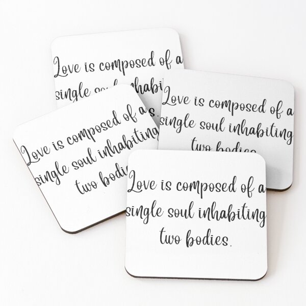 Item preview, Love Is Composed Of A Single Soul Inhabiting Two Bodies. designed and sold by leea1l.