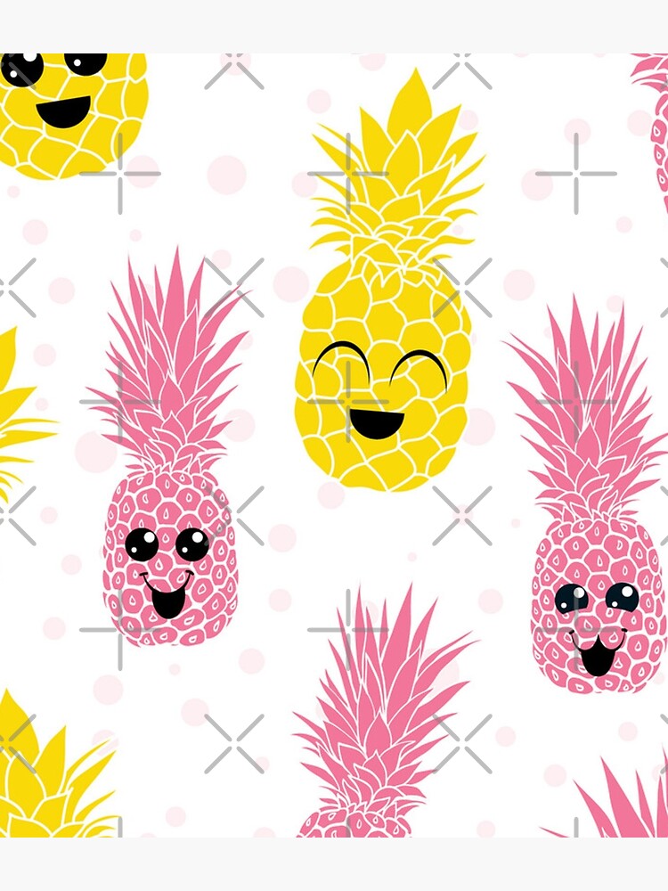 Discover Fun pineapple faces seamless Backpack