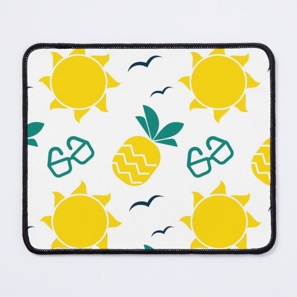 Item preview, Fun pineapple faces seamless designed and sold by Gurshnet68.