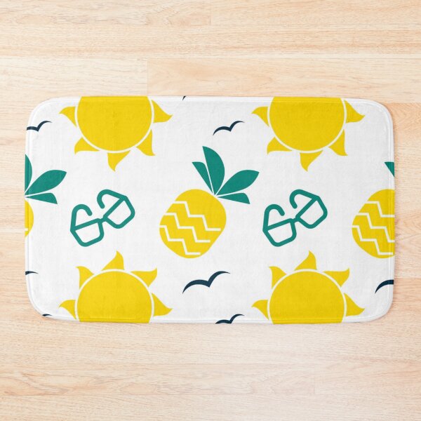 Item preview, Fun pineapple faces seamless designed and sold by Gurshnet68.