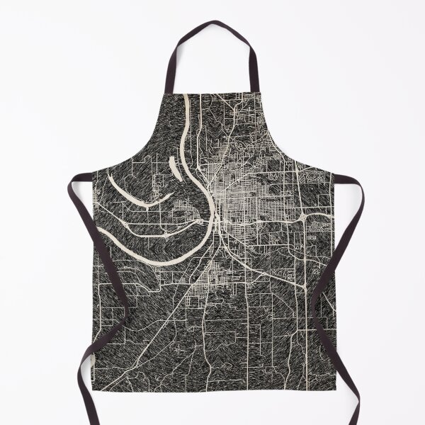 Artikelvorschau, St. Joseph map Missouri Ink lines entworfen und verkauft von InkMaps.
