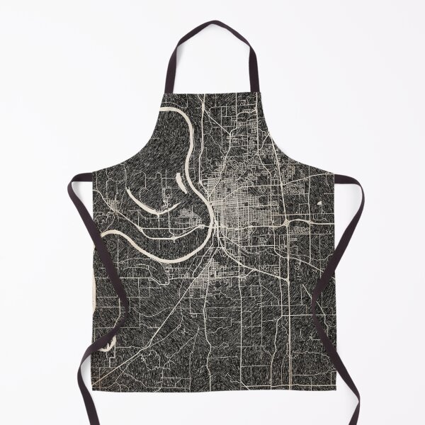 Artikelvorschau, St. Joseph map Missouri Ink lines 2 entworfen und verkauft von InkMaps.