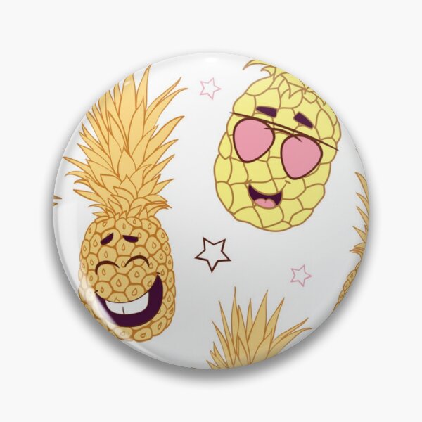 Item preview, Fun pineapple faces seamless designed and sold by Gurshnet68.